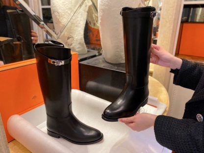 Replica Hermes Women's Jumping Boot Kelly Long Boots CalfSkin #3339 - Image 6