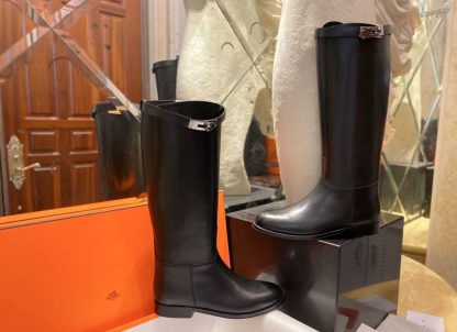 Replica Hermes Women's Jumping Boot Kelly Long Boots CalfSkin #3339 - Image 5