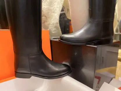 Replica Hermes Women's Jumping Boot Kelly Long Boots CalfSkin #3339 - Image 7