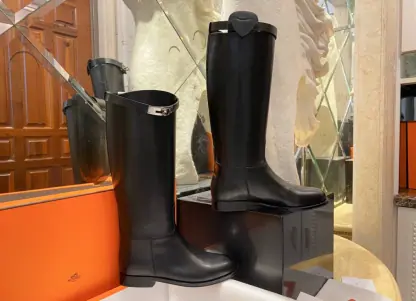 Replica Hermes Women's Jumping Boot Kelly Long Boots CalfSkin #3339 - Image 9