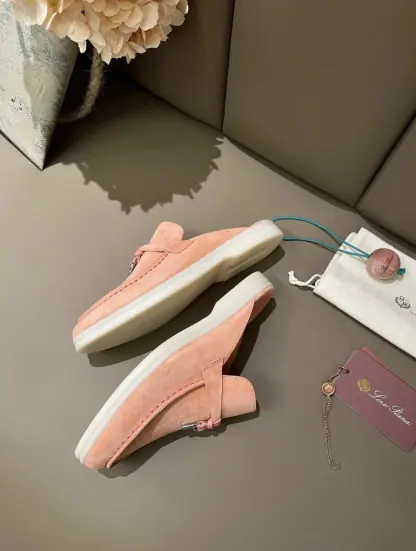 Replica Loro Piana Babouche Charms Walk Moccasin Women's Slippers Suede #3160 - Image 5