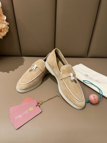 Replica Loro Piana Summer Charms Walk Moccasin Women's Suede Loafer #3174 - Image 3
