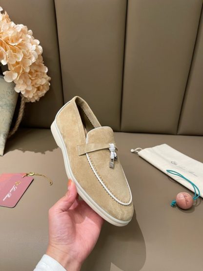 Replica Loro Piana Summer Charms Walk Moccasin Women's Suede Loafer #3174 - Image 2