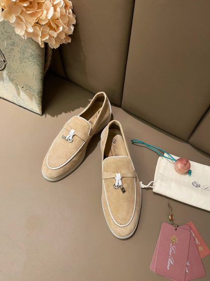 Replica Loro Piana Summer Charms Walk Moccasin Women's Suede Loafer #3174 - Image 5