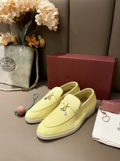 Replica Loro Piana Summer Charms Walk Moccasin Women's Suede Loafer #3170 - Image 3