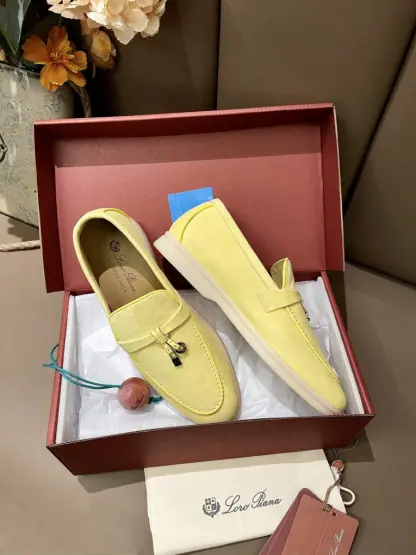 Replica Loro Piana Summer Charms Walk Moccasin Women's Suede Loafer #3170 - Image 6