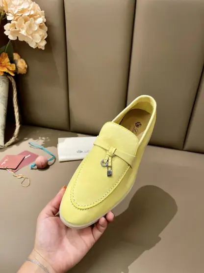Replica Loro Piana Summer Charms Walk Moccasin Women's Suede Loafer #3170 - Image 5