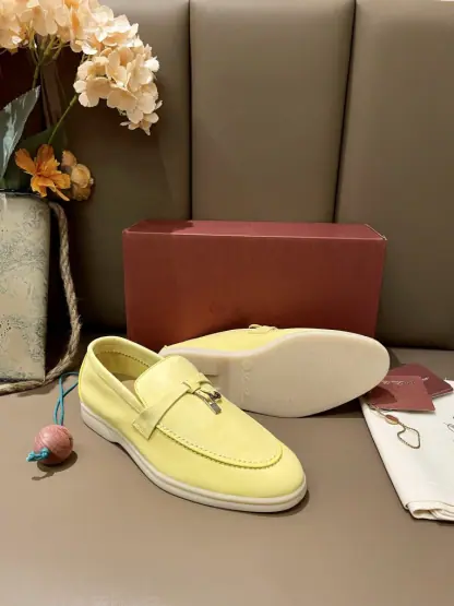 Replica Loro Piana Summer Charms Walk Moccasin Women's Suede Loafer #3170 - Image 9