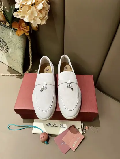 Replica Loro Piana Summer Charms Walk Moccasin Women's Suede Loafer #3168 - Image 8