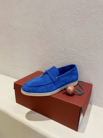 Replica Loro Piana Summer Charms Walk Moccasin Women's Suede Loafer #3146 - Image 3
