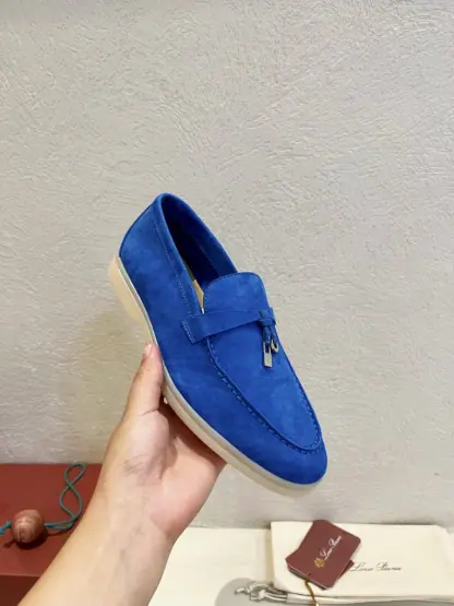 Replica Loro Piana Summer Charms Walk Moccasin Women's Suede Loafer #3146 - Image 6
