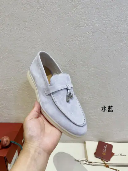 Replica Loro Piana Summer Charms Walk Moccasin Women's Suede Loafer #3142 - Image 7