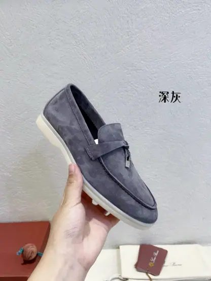 Replica Loro Piana Summer Charms Walk Moccasin Women's Suede Loafer #3134 - Image 5