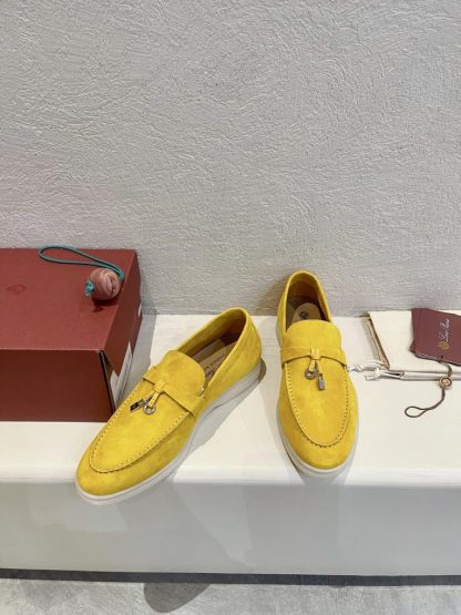 Replica Loro Piana Summer Charms Walk Moccasin Women's Suede Loafer #3124 - Image 7