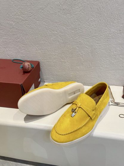 Replica Loro Piana Summer Charms Walk Moccasin Women's Suede Loafer #3124 - Image 3