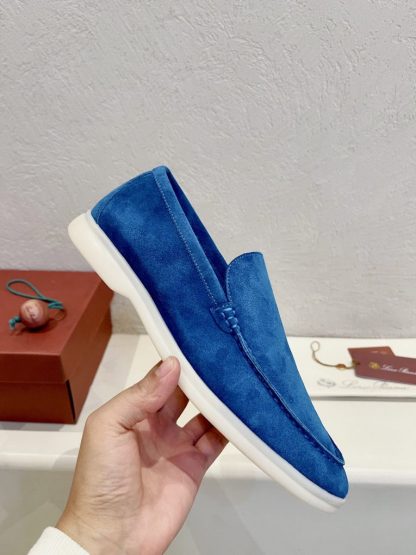 Replica Loro Piana Men's Summer Walk Loafers Suede Loafer #3194 - Image 5