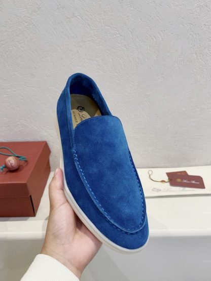 Replica Loro Piana Men's Summer Walk Loafers Suede Loafer #3194 - Image 3