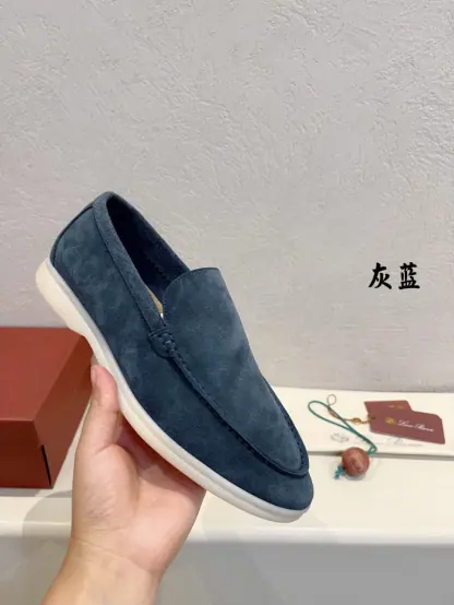 Replica Loro Piana Men's Summer Walk Loafers Suede Loafer #3193 - Image 3