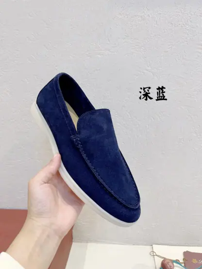 Replica Loro Piana Men's Summer Walk Loafers Suede Loafer #3192 - Image 3