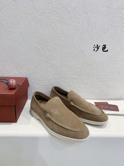 Replica Loro Piana Men's Summer Walk Loafers Suede Loafer #3180 - Image 3