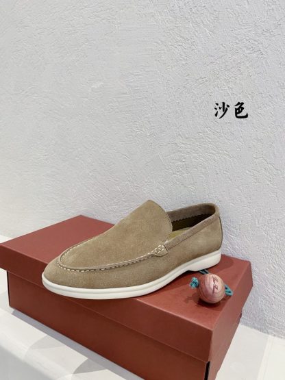 Replica Loro Piana Men's Summer Walk Loafers Suede Loafer #3180 - Image 4