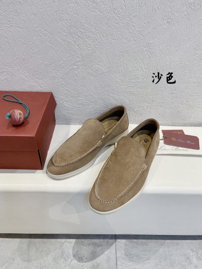 Replica Loro Piana Men's Summer Walk Loafers Suede Loafer #3180 - Image 7