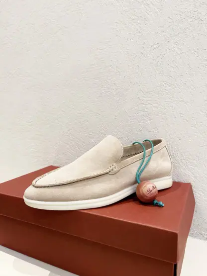 Replica Loro Piana Men's Summer Walk Loafers Suede Loafer #3178 - Image 8