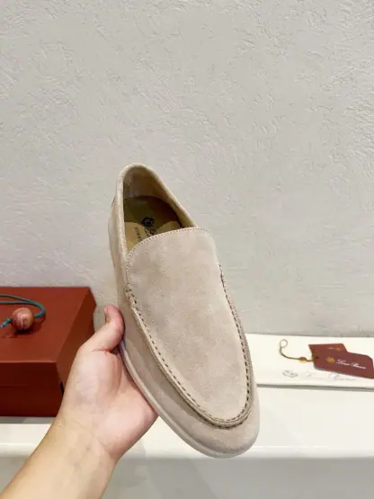 Replica Loro Piana Men's Summer Walk Loafers Suede Loafer #3178 - Image 2