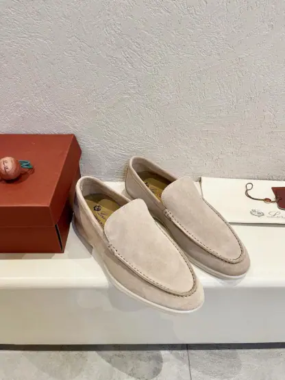 Replica Loro Piana Men's Summer Walk Loafers Suede Loafer #3178 - Image 9