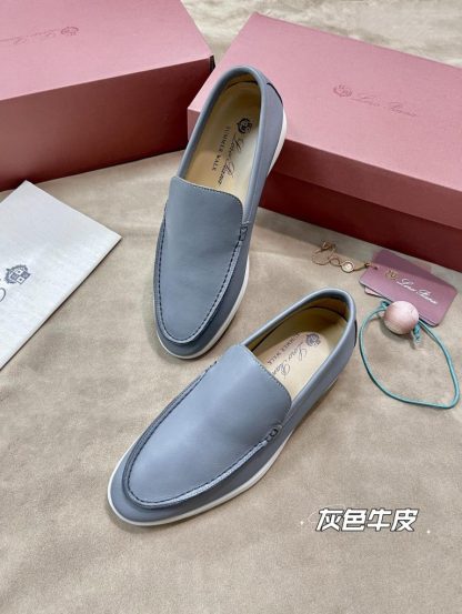 Replica Loro Piana Men's Summer Walk Loafers Calfskin #3198 - Image 4
