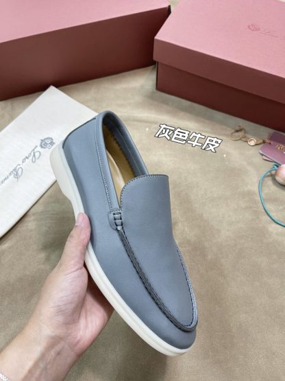 Replica Loro Piana Men's Summer Walk Loafers Calfskin #3198 - Image 7