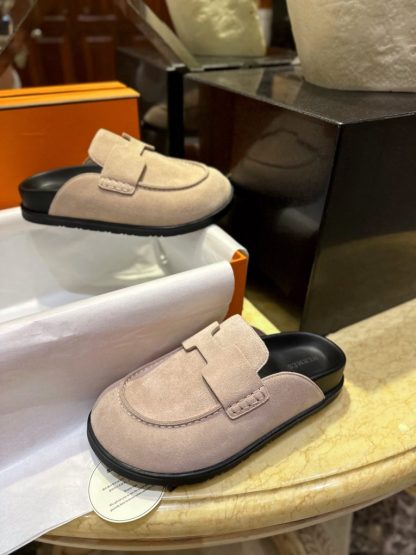 Replica Hermes Women's GO Mule Suede Mule #3341 - Image 8