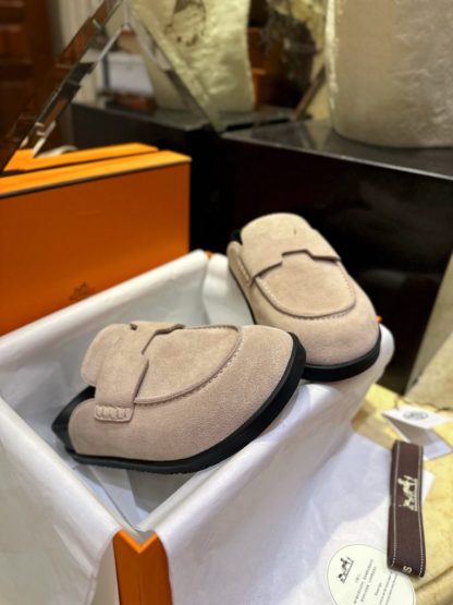 Replica Hermes Women's GO Mule Suede Mule #3341 - Image 10