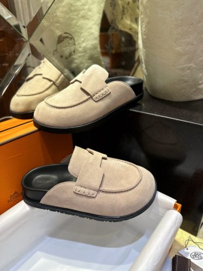 Replica Hermes Women's GO Mule Suede Mule #3341 - Image 11