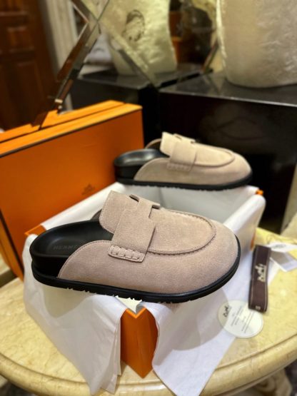Replica Hermes Women's GO Mule Suede Mule #3341 - Image 12