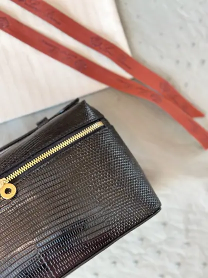 Replica Loro Piana Extra Pocket L19 Lizard Leather Bag #3065 - Image 3