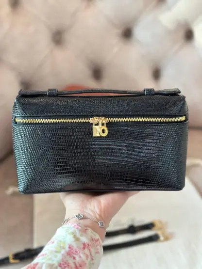 Replica Loro Piana Extra Pocket L19 Lizard Leather Bag #3065 - Image 4