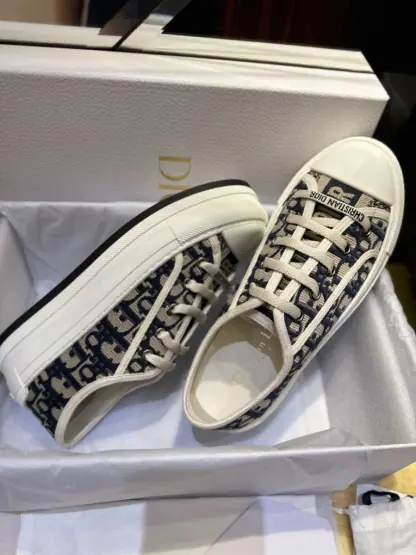 Replica Dior Walk'n'Dior Platform Sneaker Deep Blue For Women 2024 #3324 - Image 12