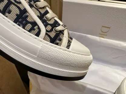 Replica Dior Walk'n'Dior Platform Sneaker Deep Blue For Women 2024 #3324 - Image 4
