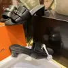 Replica Hermes Women's GIGI 50 Sandal Black CalfSkin #3336 - Image 9