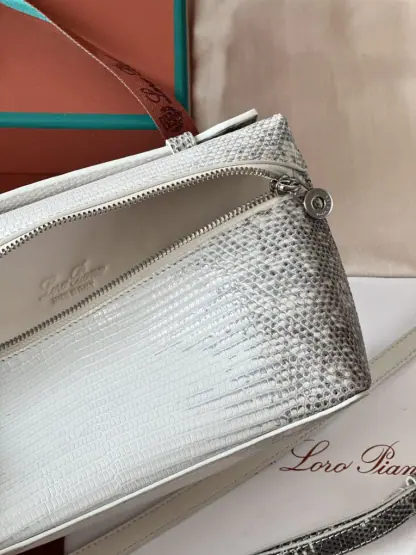 Replica Loro Piana Extra Pocket L19 Lizard Leather Bag #3064 - Image 7