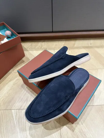 Replica Loro Piana Babouche Walk Loafers Men Suede Shoes #3253 - Image 8
