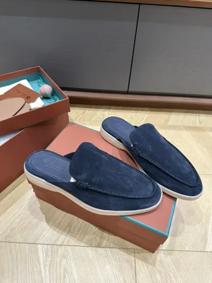 Replica Loro Piana Babouche Walk Loafers Men Suede Shoes #3253 - Image 9