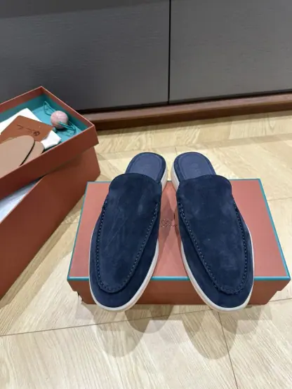Replica Loro Piana Babouche Walk Loafers Men Suede Shoes #3253