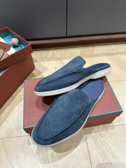 Replica Loro Piana Babouche Walk Loafers Men Suede Shoes #3251 - Image 5