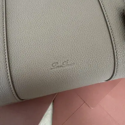 Replica Loro Piana Loom bag L32 Women Tote Fossil Grained Calfskin #3353 - Image 4