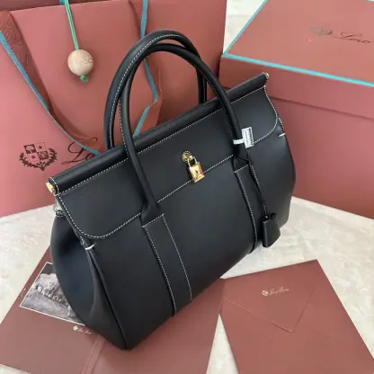 Replica Loro Piana Loom bag L32 Women Tote Smooth Calfskin #3346 - Image 5