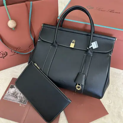 Replica Loro Piana Loom bag L32 Women Tote Smooth Calfskin #3346 - Image 6