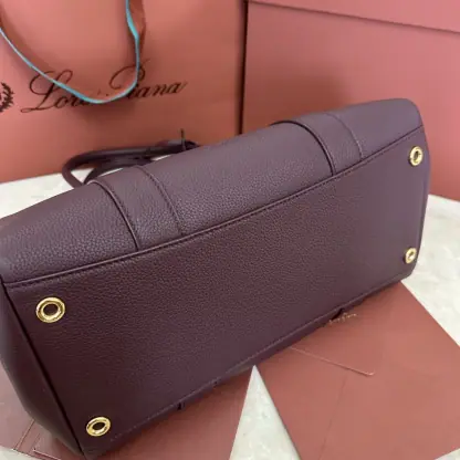 Replica Loro Piana Loom bag L32 Women Tote Azuki Beans Grained Calfskin #3348 - Image 6