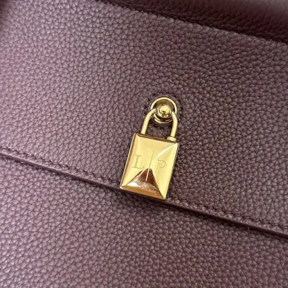Replica Loro Piana Loom bag L32 Women Tote Azuki Beans Grained Calfskin #3348 - Image 5